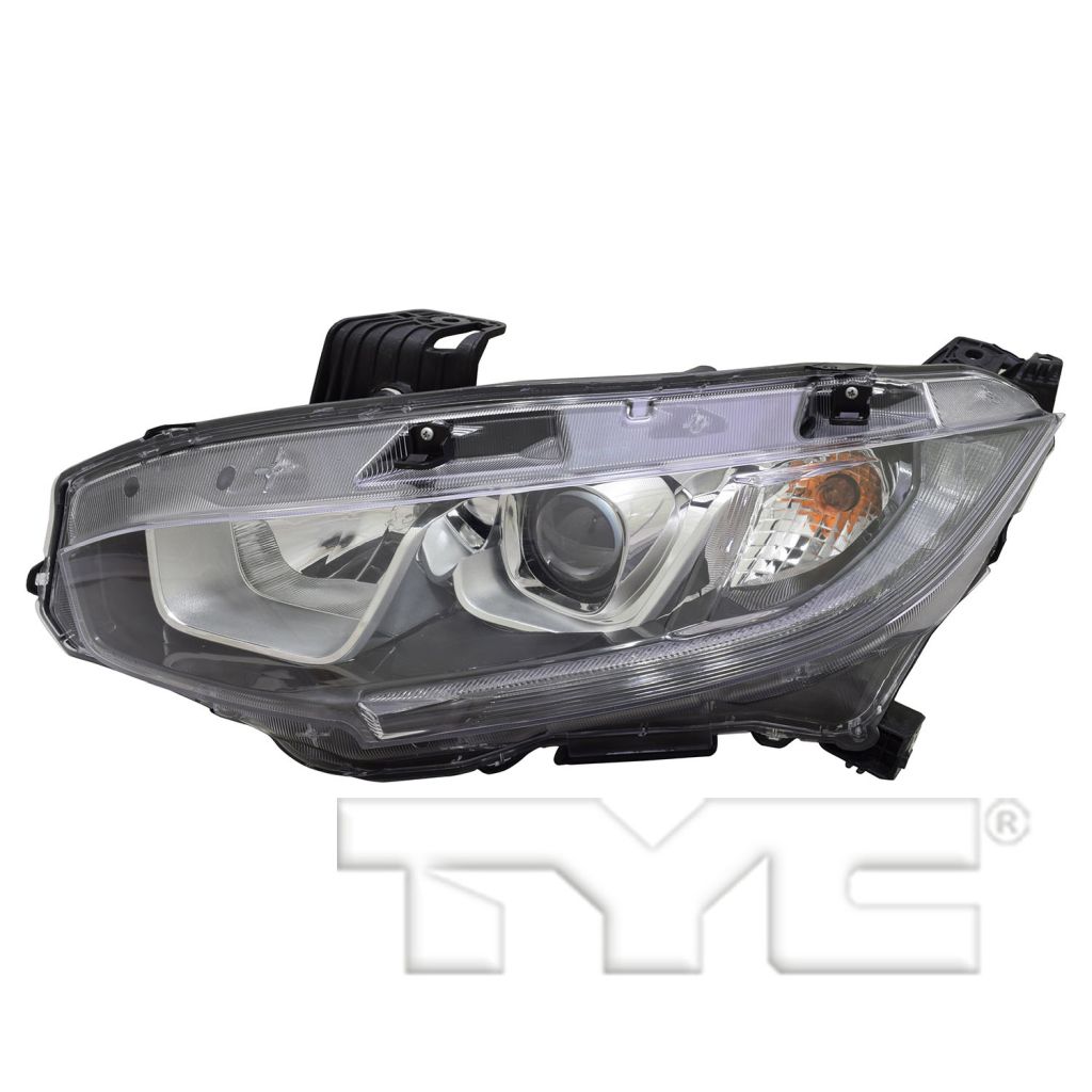 HONDA CIVIC HATCHBACK (EXC TYPE R) HEAD LAMP ASSEMBLY LEFT (Driver Side) (HALOGEN) **CAPA** OEM#33150TBAA01 2017-2019 PL#HO2502173C