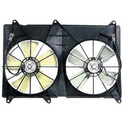 TOYOTA HIGHLANDER RADIATOR & A/C FAN ASSEMBLY (L4 WO/TOW PKG)(DUAL FAN) OEM#1636374290-PFM 2001-2003 PL#TO3120102