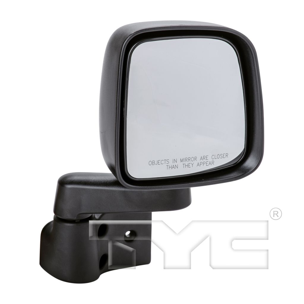 JEEPVEHICLE WRANGLER DOOR MIRROR RIGHT (Passenger Side) MANUAL (BLACK)(FULL DOOR TYPE) OEM#55395060AD 2003-2006 PL#CH1321259