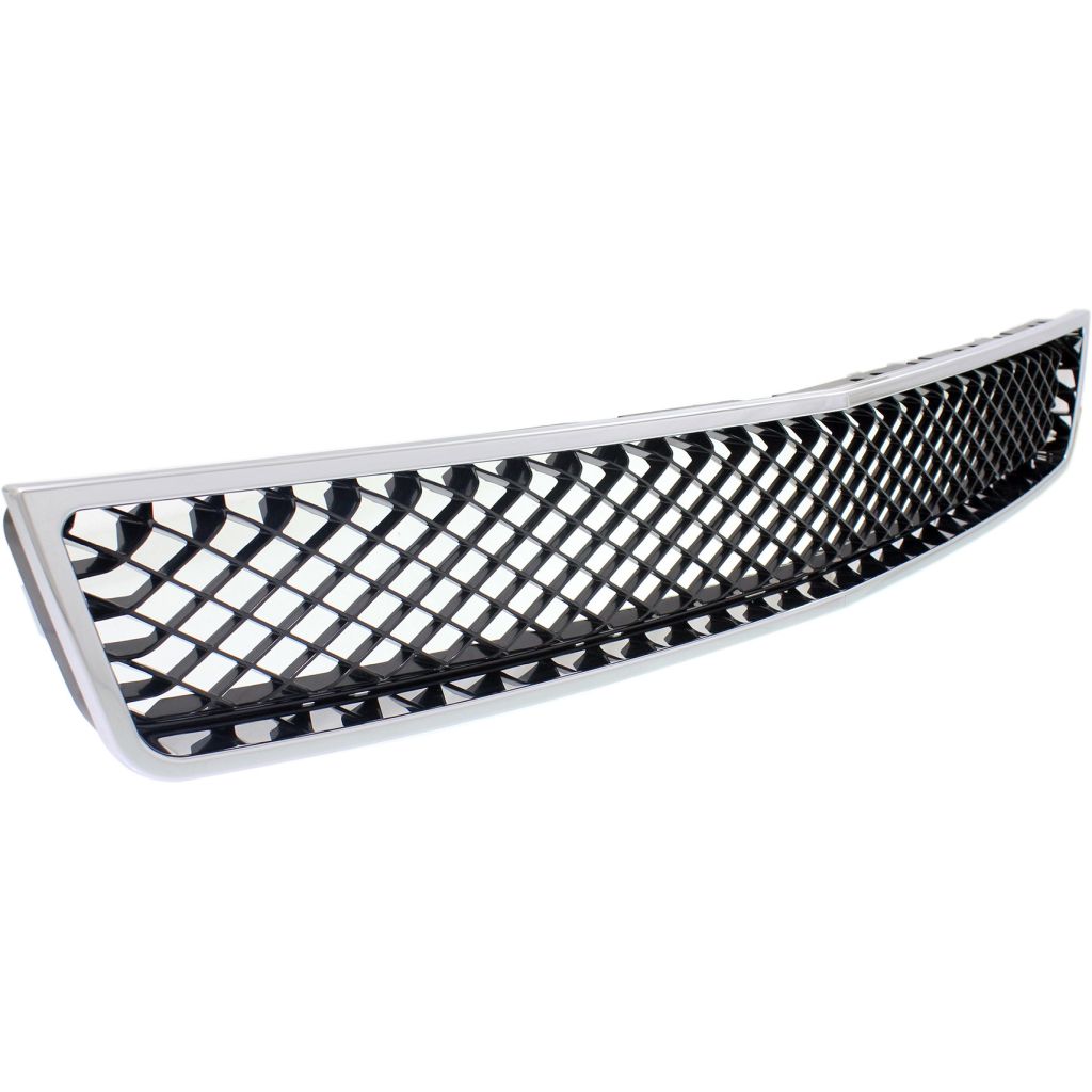 GM TRUCKS & VANS SUBURBAN (CHEVY) GRILLE LOWER CHROME FRAME/BLK MESH **CAPA** OEM#15835084 2007-2014 PL#GM1200553C