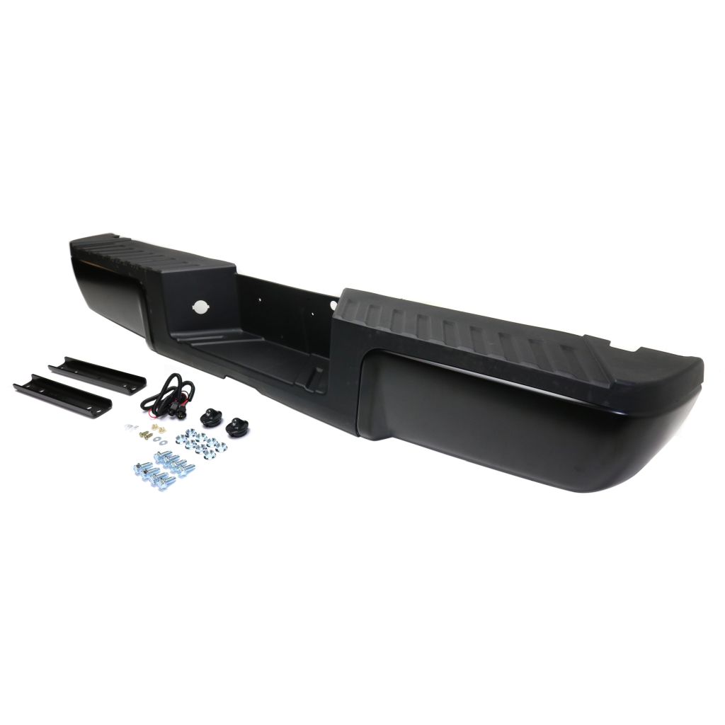FORD TRUCKS & VANS FORD/PU F250/350/450 (SUPER DUTY) REAR STEP BUMPER ASSY BLACK W/BLACK PAD (WO/SENSOR) OEM#9C3Z17906APTM-PFM 2013-2016 PL#FO1103174