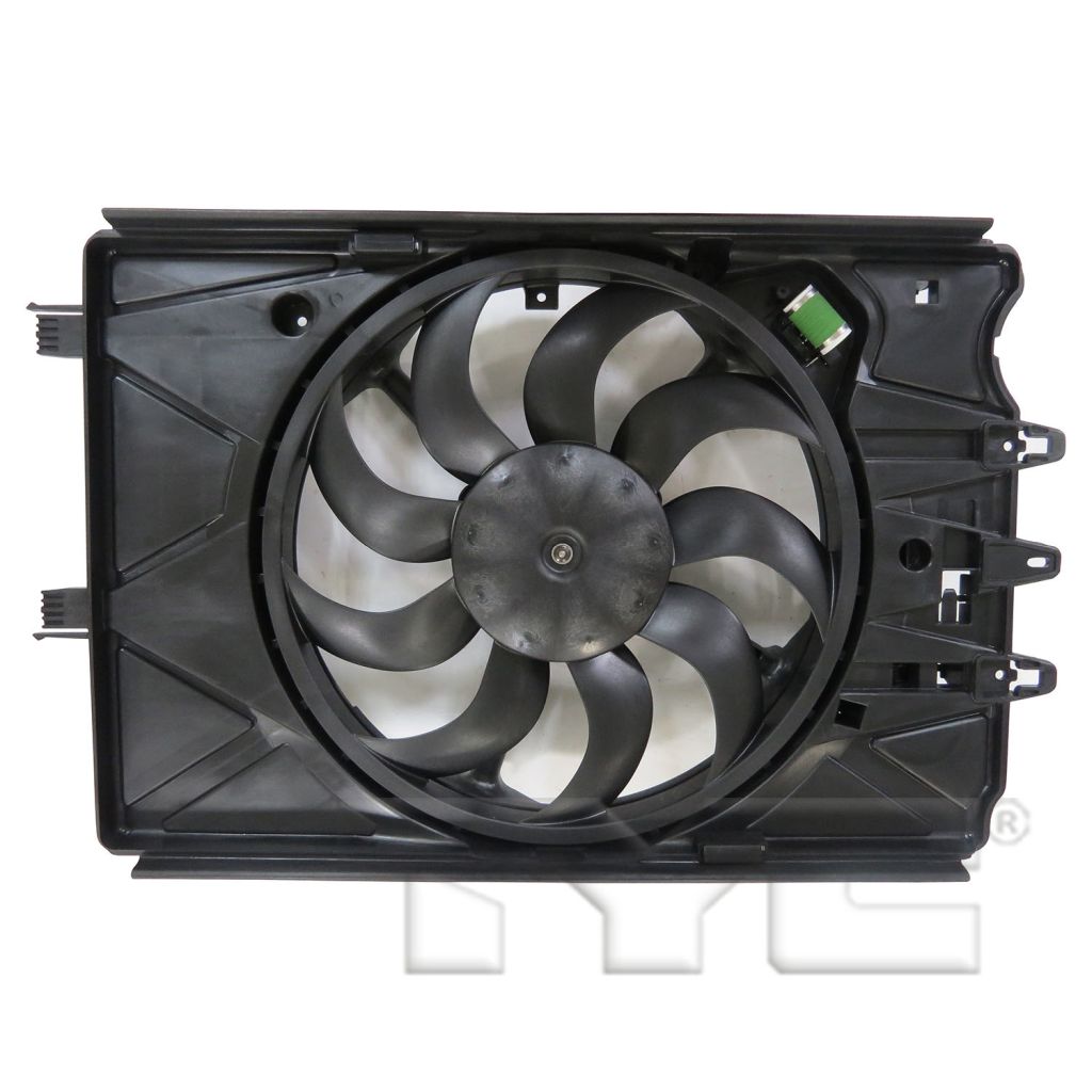 FIAT 500L 4DOORS (FIAT) RADIATOR & A/C FAN ASSEMBLY OEM#68202033AA 2014-2017 PL#FI3115101
