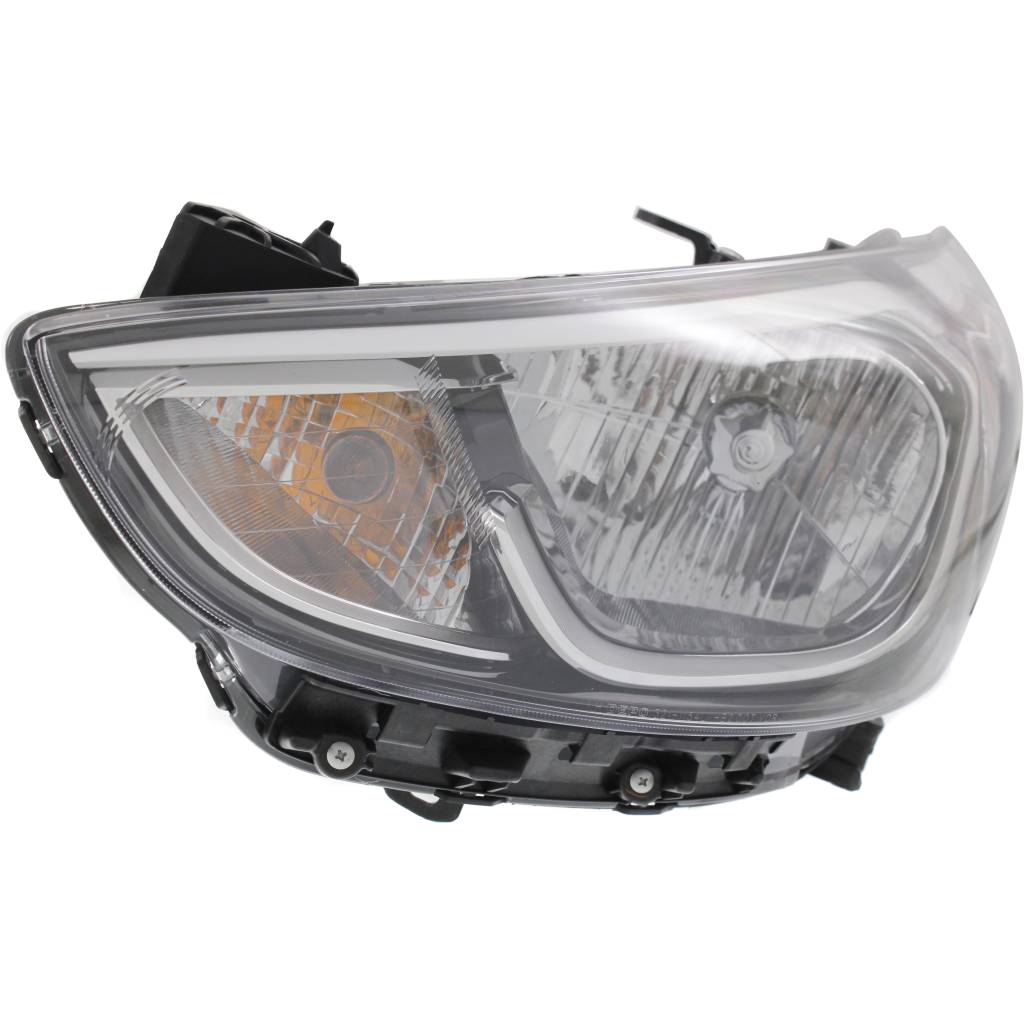 HYUNDAI ACCENT HATCHBACK HEAD LAMP ASSY LEFT (Driver Side) (HALOGEN) OEM#921011R710 2015-2017 PL#HY2502192