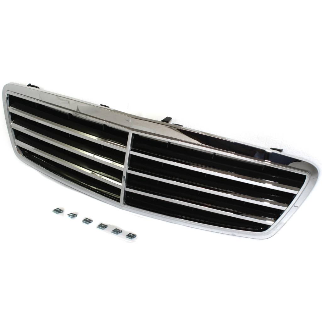 MERCEDES-BENZ C-CLASS SEDAN/WAGON (203) GRILLE CHROME/BLACK (Avantgarde/Elegance Pkg) OEM#20388002239040 2005-2007 PL#MB1200143