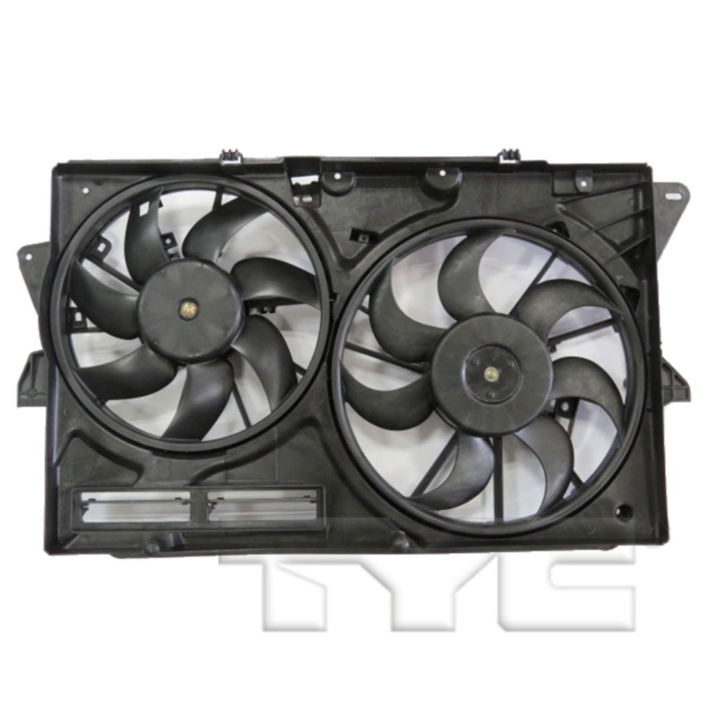 LINCOLN MKS RADIATOR & A/C FAN ASSEMBLY (3.5L TURBO) OEM#DG1Z8C607F- 2013-2016 PL#FO3115210