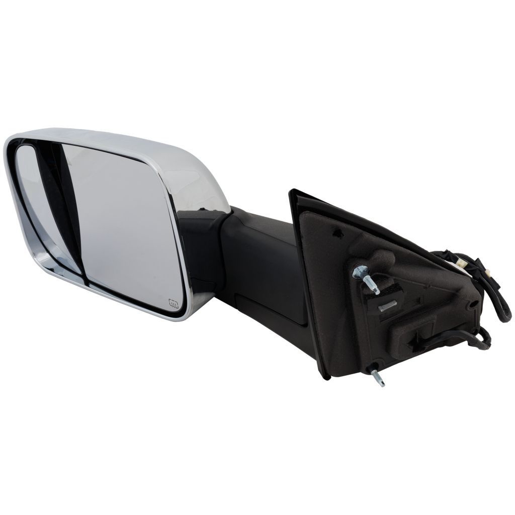 DODGE TRUCKS & VANS DODGE/PU (R1500) DOOR MIRROR LEFT (Driver Side) PWR/HTD/SIGNAL/PUDDLE/MEMORY (W/BSD)(CHROME)(W/TOW PKG) OEM#68276479AE 2019-2022 PL#CH1320462