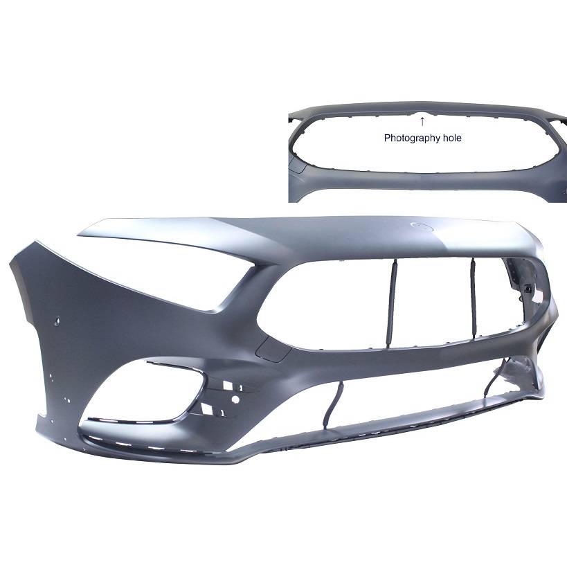 MERCEDES-BENZ A-CLASS SEDAN (177) FRONT BUMPER COVER PRIMED (W/ACTIVE PARK ASSIST)(A35)(W/AMG AERODYNAMICS PKG) OEM#17788023049999 2020-2021 PL#MB1000606