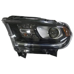 DODGE TRUCKS & VANS DURANGO HEAD LAMP ASSEMBLY LEFT (Driver Side) (HALOGEN)(WO/LED DRL)(BLK BEZEL)**CAPA** OEM#68299135AD 2016-2020 PL#CH2502302C