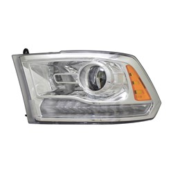 DODGE TRUCKS & VANS DODGE/PU (R2500/3500) HEAD LAMP LEFT (Driver Side) (W/PROJECTOR)(CHR BEZEL)**CAPA** OEM#68324941AD 2016-2018 PL#CH2502290C