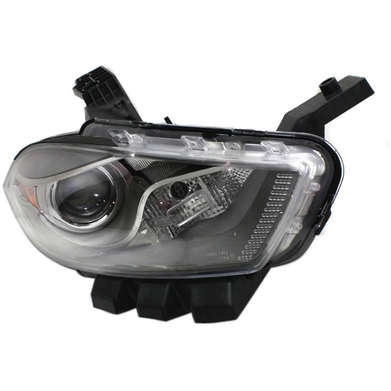 DODGE DART HEAD LAMP ASSY RIGHT (Passenger Side) (HID)(CHROME BEZEL) OEM#68292806AB 2013-2016 PL#CH2519144