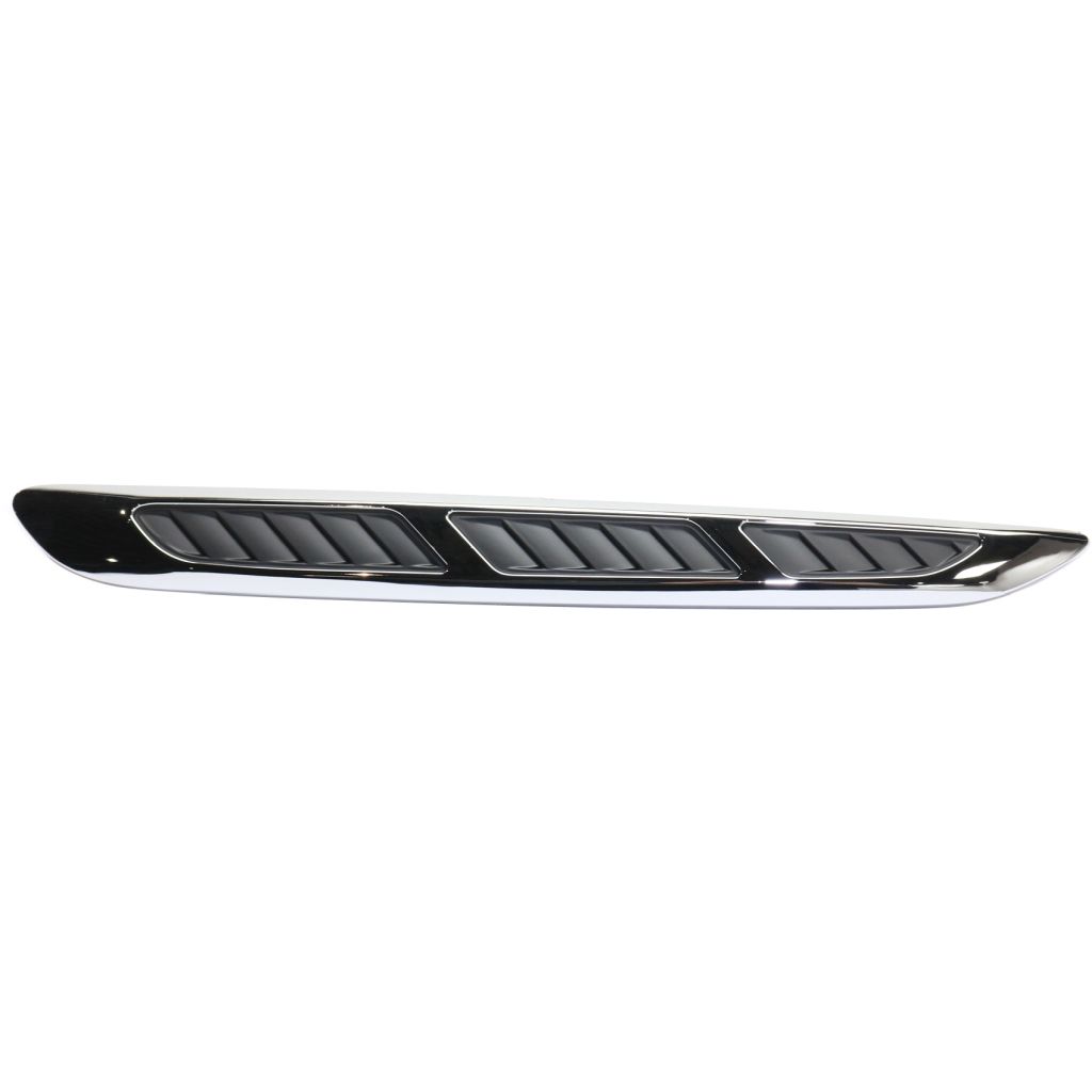 BUICK ENCLAVE HOOD MOLDING SIDE RIGHT (Passenger Side) CHR/BLK OEM#25867284 2008-2012 PL#GM1235125