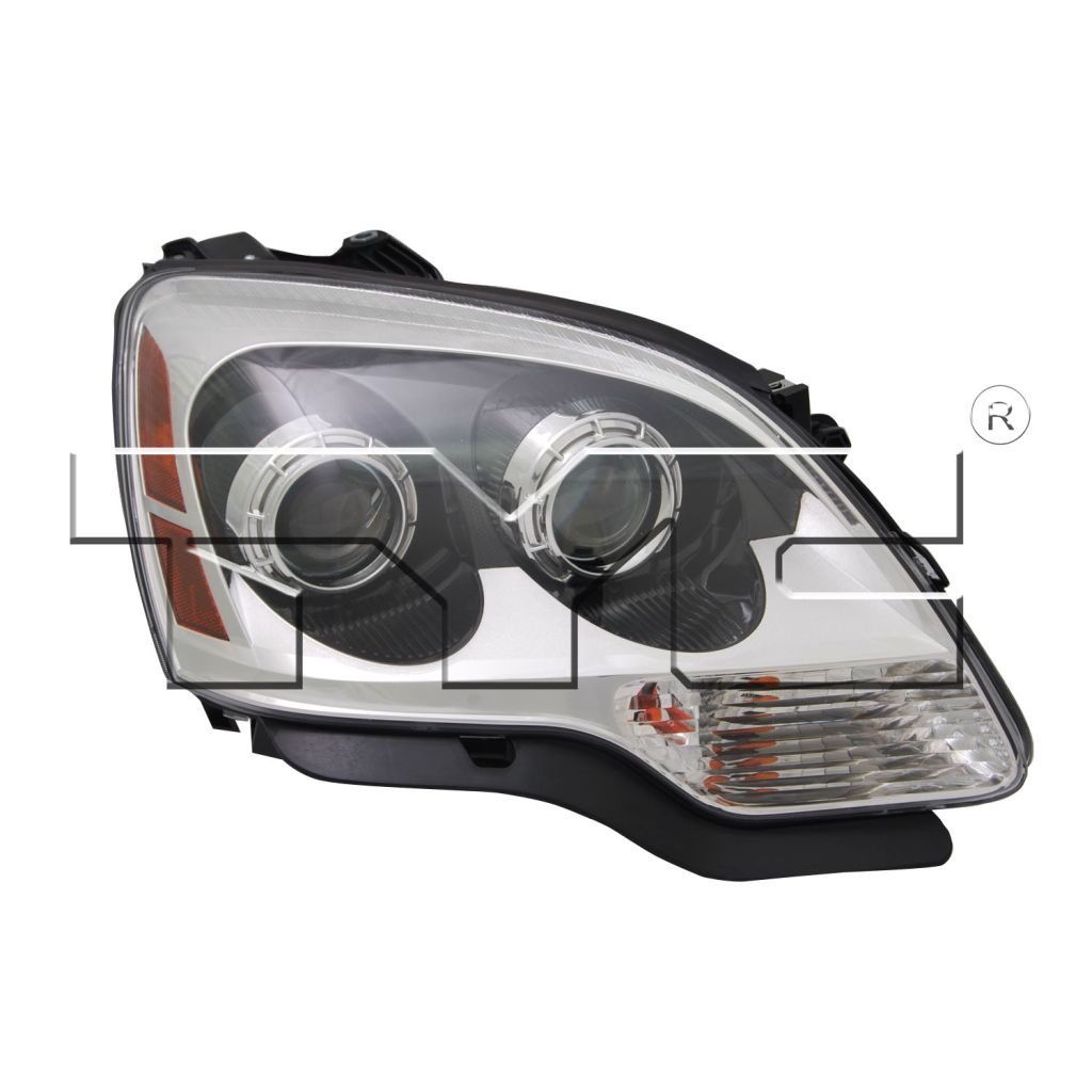 GM TRUCKS & VANS ACADIA / ACADIA LIMITED HEAD LAMP ASSEMBLY RIGHT (Passenger Side) (HALOGEN)(CLEAR PROJECTOR LENS) OEM#20912394 2008-2012 PL#GM2503358