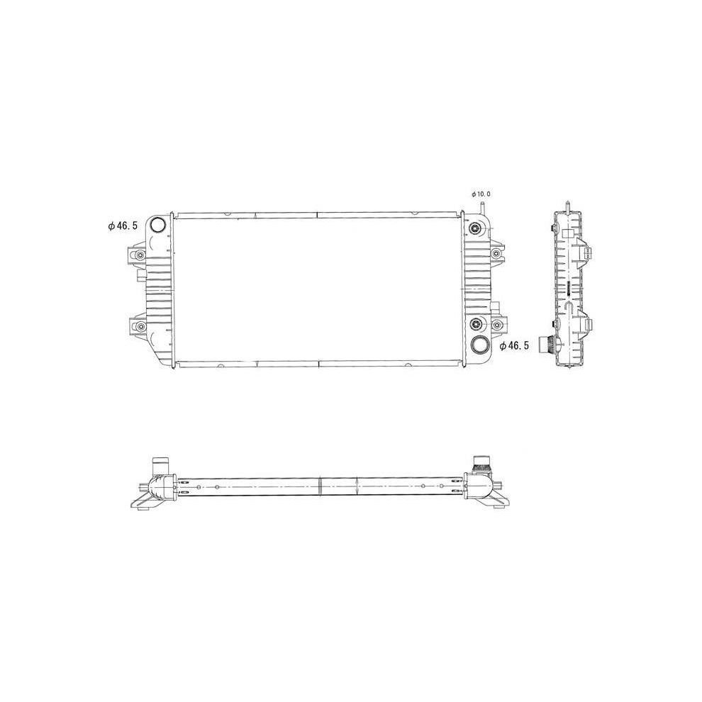GM TRUCKS & VANS CHEVY/GMC/VAN(Express/Savana) RADIATOR 6.6/V8 A/T (DIESEL) OEM#22805590 2006-2025 PL#GM3010518