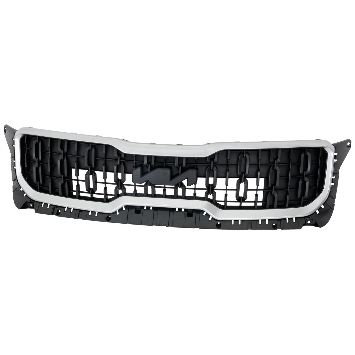 KIA TELLURIDE GRILLE BLACK W/SILVER MLDG (LX/EX) OEM#86350S9500 2023-2025 PL#KI1200273