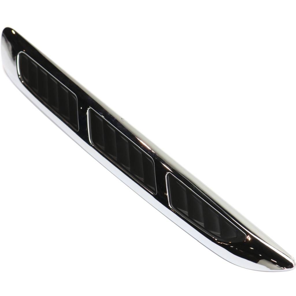 BUICK ENCLAVE HOOD MOLDING SIDE RIGHT (Passenger Side) CHR/BLK OEM#25867284 2008-2012 PL#GM1235125