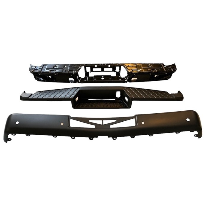 NISSAN TITAN REAR STEP BMP W/STEP PAD W/COVER (W/SENSOR)(W/TOWING)(PLASTIC COVER TYPE) OEM#850309FV0A-PFM 2020-2024 PL#NI1103152