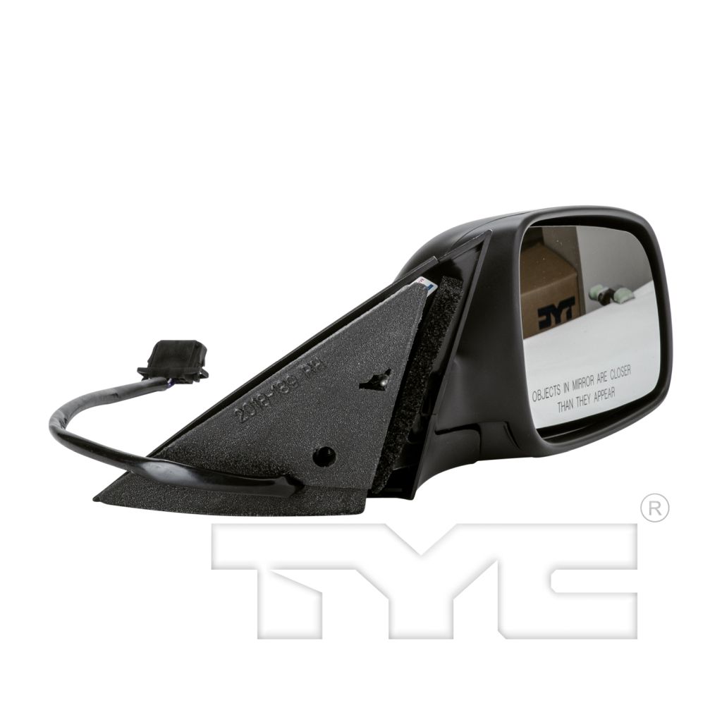 VOLKSWAGEN PASSAT (1PC HEAD/LAMP Design) DOOR MIRROR RIGHT (Passenger Side) PWR/HTD/M-FOLD (WO/LAMP)(WO/MEMORY)(TO 10-03) OEM#3B1857508AB01C 2001-2003 PL#VW1321115