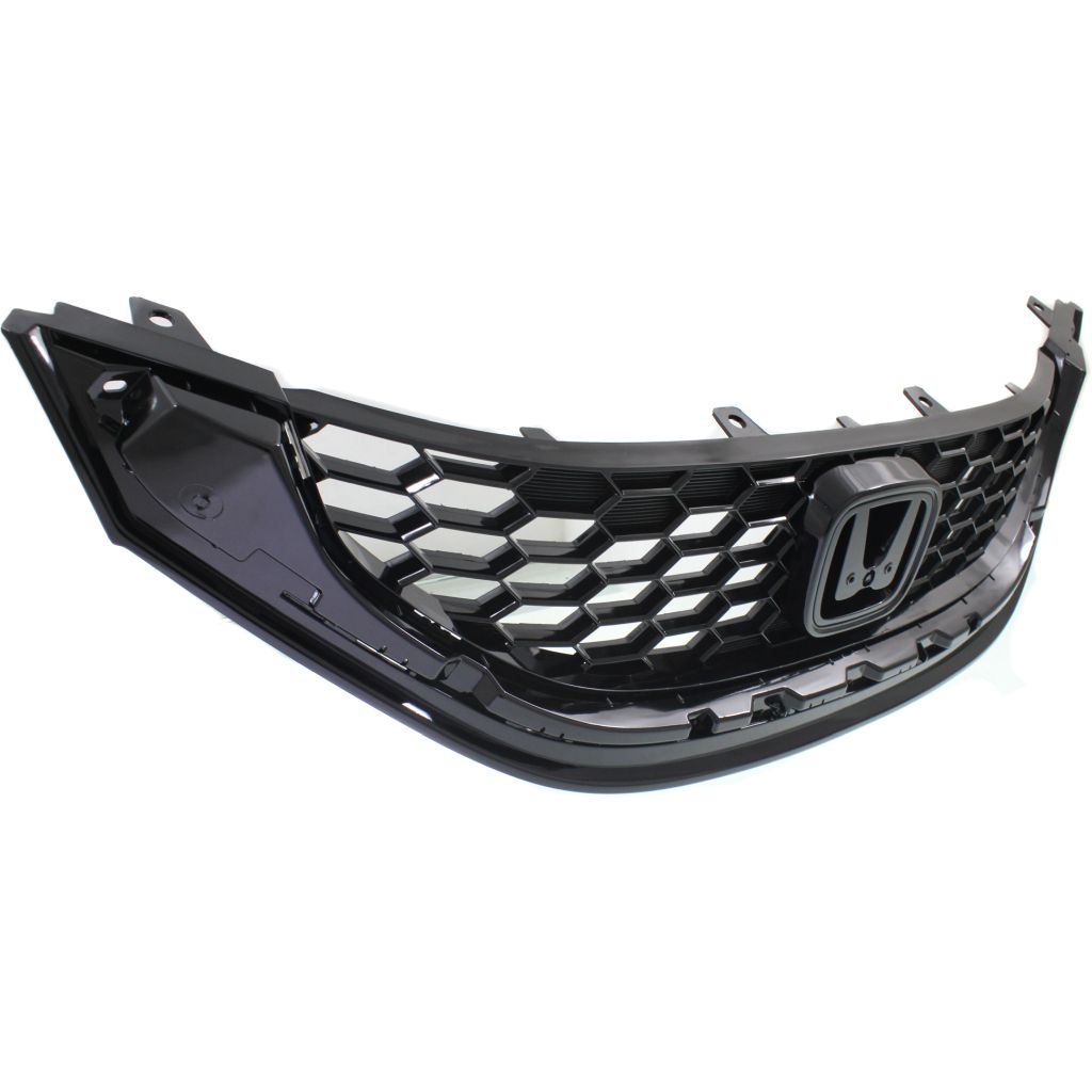 HONDA CIVIC SEDAN GRILLE PTD BLACK 1.8L EX / 2.4L Si OEM#71121TR3A11 2013-2015 PL#HO1200218
