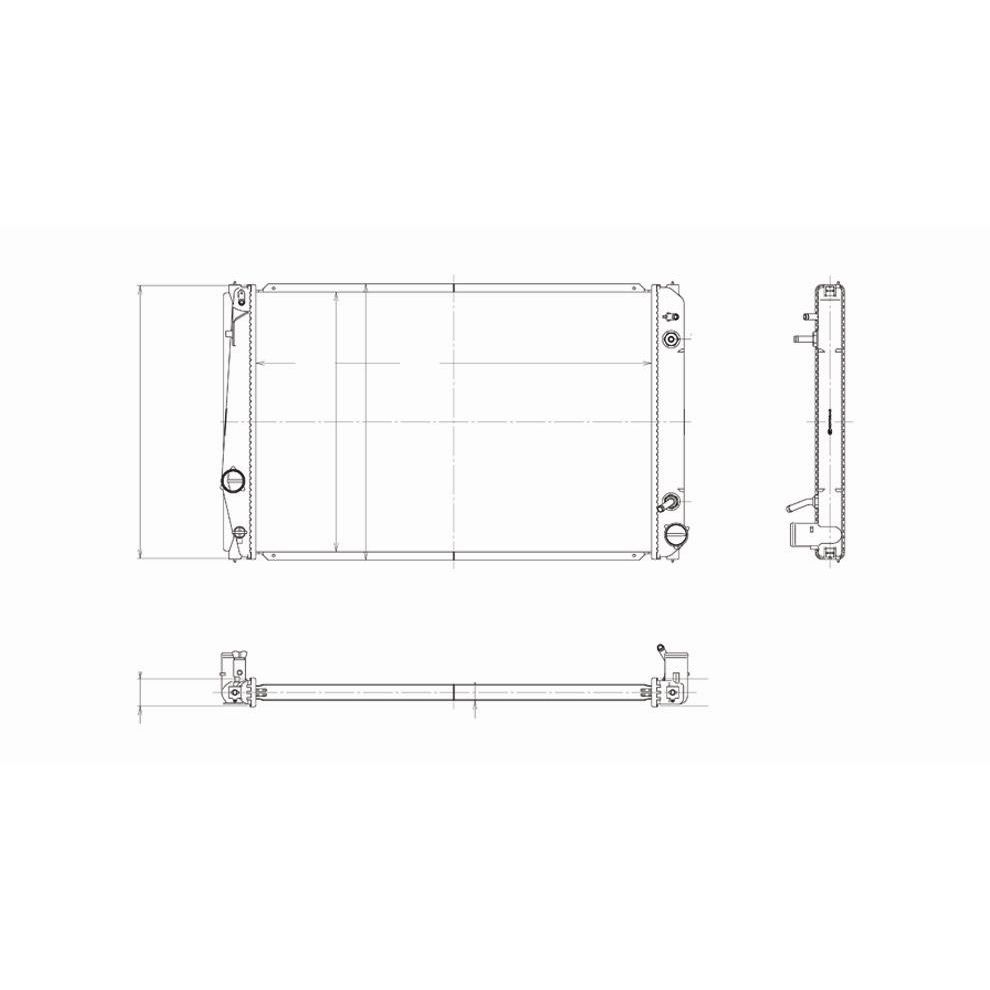 TOYOTA RAV4 RADIATOR 3.5/V6 A/T (W/TOW PKG) OEM#1640031430 2006-2012 PL#TO3010308