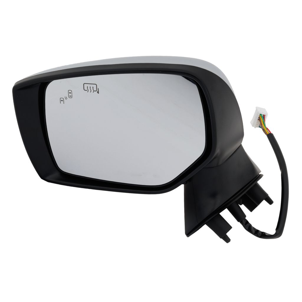 SUBARU LEGACY DOOR MIRROR LEFT (Driver Side) PWR/HTD/SIGNAL (W/BSD)(SPORT MDL)(SILVER CVR) OEM#91036AL20B-PFM 2017 PL#SU1320174