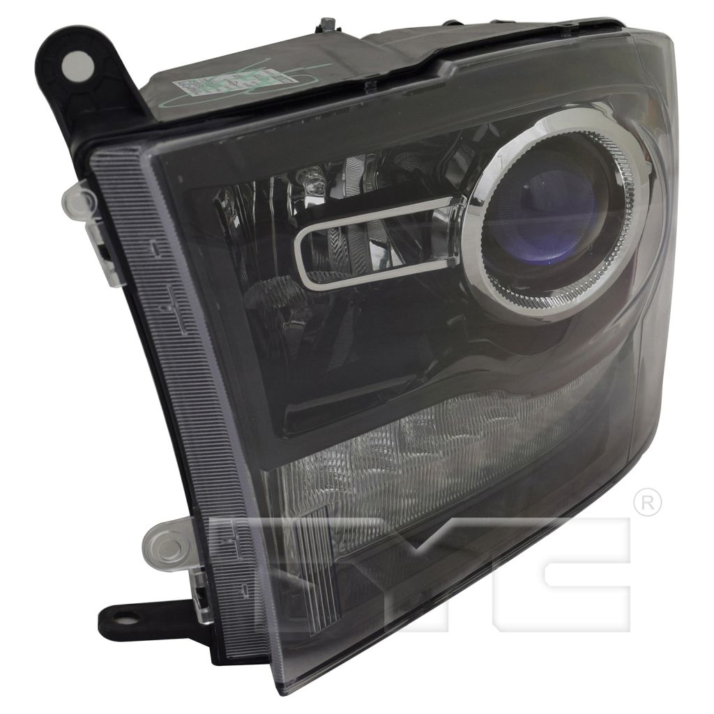 DODGE TRUCKS & VANS DODGE/PU (R1500) HEAD LAMP LEFT (Driver Side) (W/PROJECTOR)(BLK BEZEL)**CAPA** OEM#68093221AD 2013-2014 PL#CH2502245C