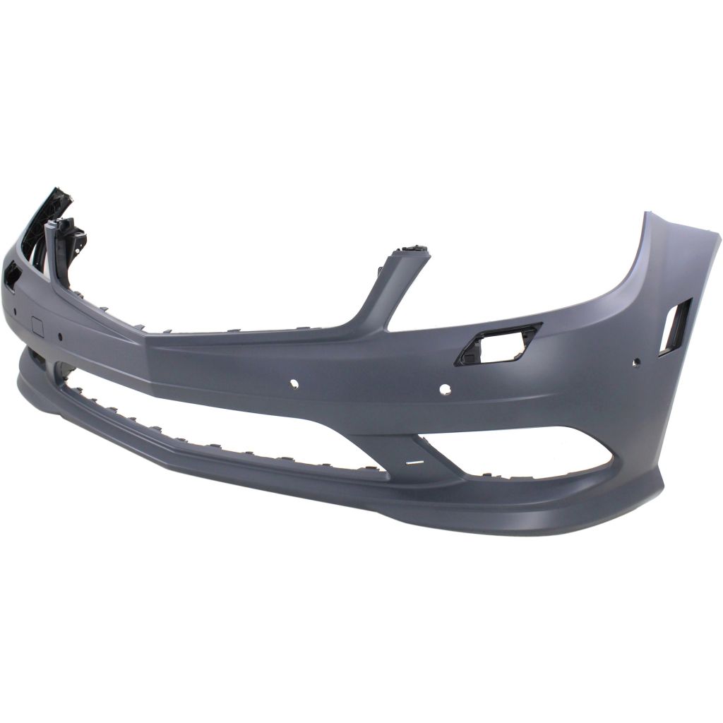 MERCEDES-BENZ C-CLASS SEDAN (204) FRONT BUMPER COVER PRIMED (SPORT)(W/WASH)(W/ SEN)(EXC C63)(LED DRL) OEM#2048853038 2011 PL#MB1000423