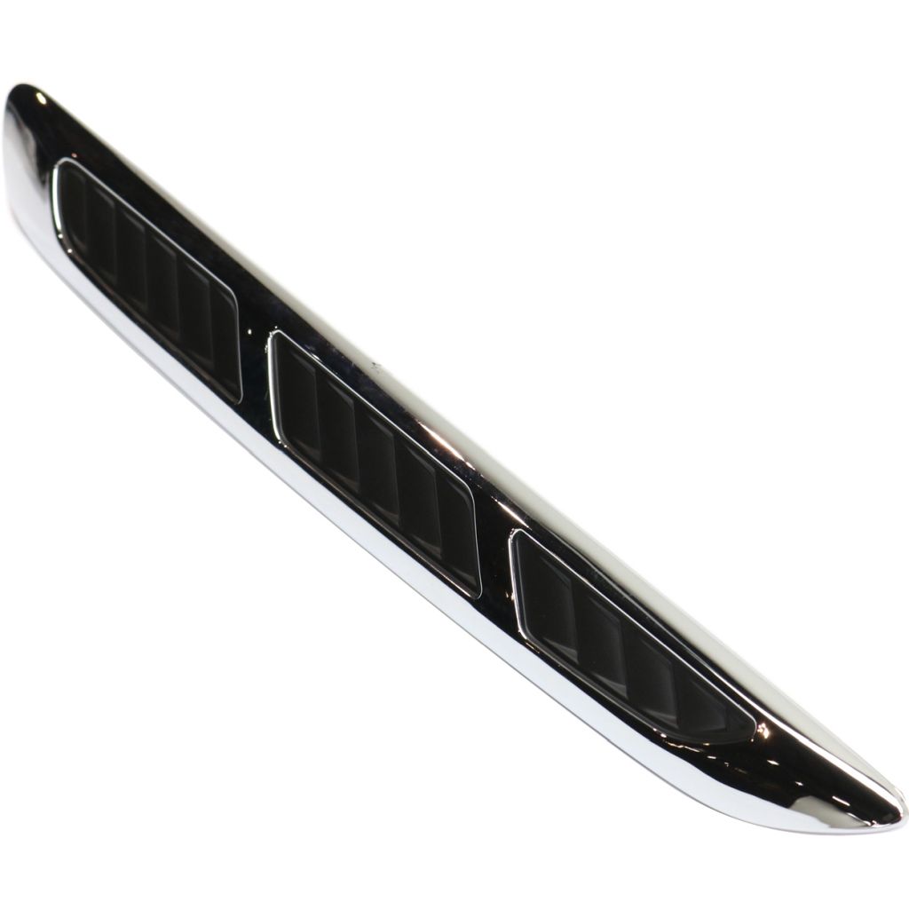 BUICK ENCLAVE HOOD MOLDING SIDE RIGHT (Passenger Side) CHR/BLK OEM#25867284 2008-2012 PL#GM1235125