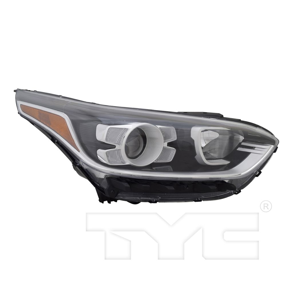 KIA FORTE SEDAN HEAD LAMP ASSY RIGHT (Passenger Side) (EX/GT-LINE/S)(HALOGEN)(W/LED DRL) OEM#92102M7100 2019-2021 PL#KI2503241
