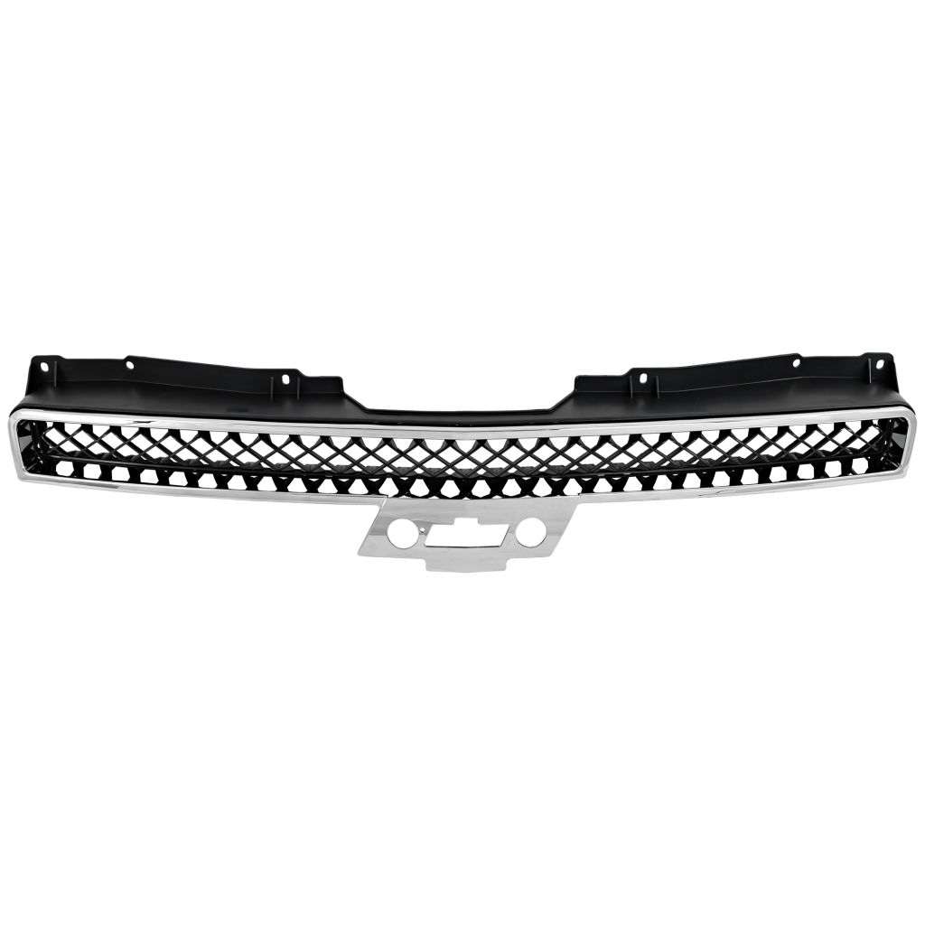GM TRUCKS & VANS AVALANCHE GRILLE UPPER CHROME FRAME/BLK MESH OEM#22830013 2007-2013 PL#GM1200563