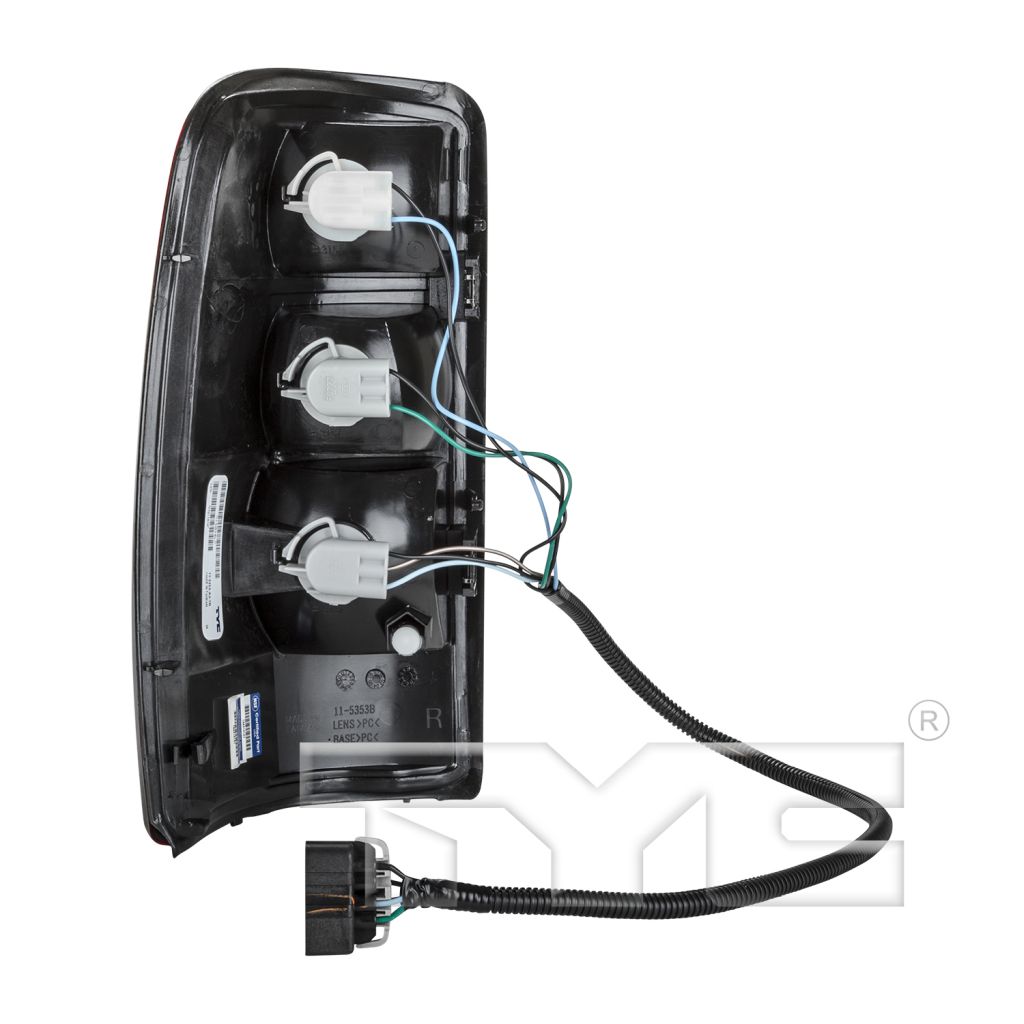 GM TRUCKS & VANS TAHOE (CHEVY) (NEW STYLE) TAIL LAMP UNIT RIGHT (Passenger Side) (2nd DESIGN)(W/BLK TRIM) OEM#15832092 2004-2006 PL#GM2801170