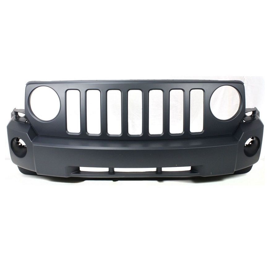JEEP PATRIOT FRONT BUMPER COVER PRIMED (W/FOG)(WO/Tow Hook) OEM#68021299AB 2007-2010 PL#CH1000893