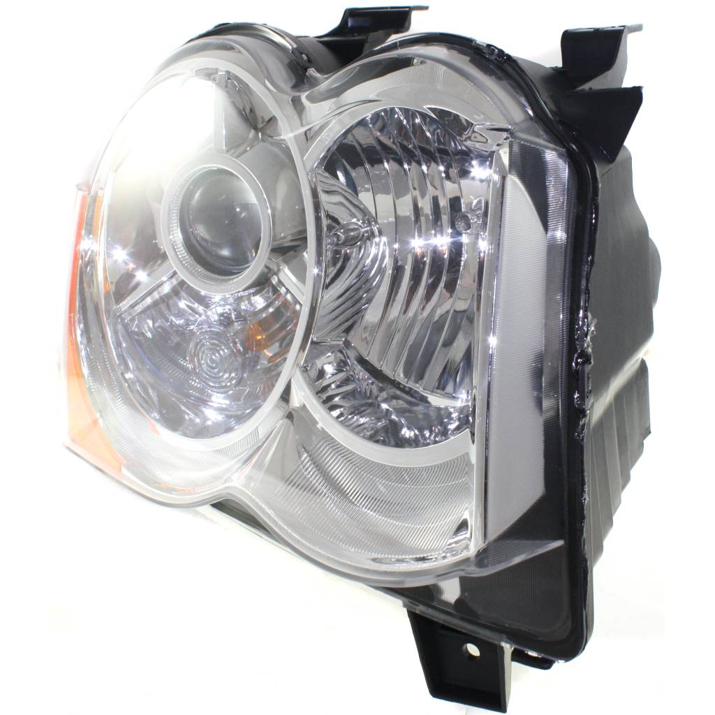 JEEP GRAND CHEROKEE HEAD LAMP ASSEMBLY RIGHT (Passenger Side) (HID)(W/O KIT) OEM#55157484AH 2008-2010 PL#CH2519129
