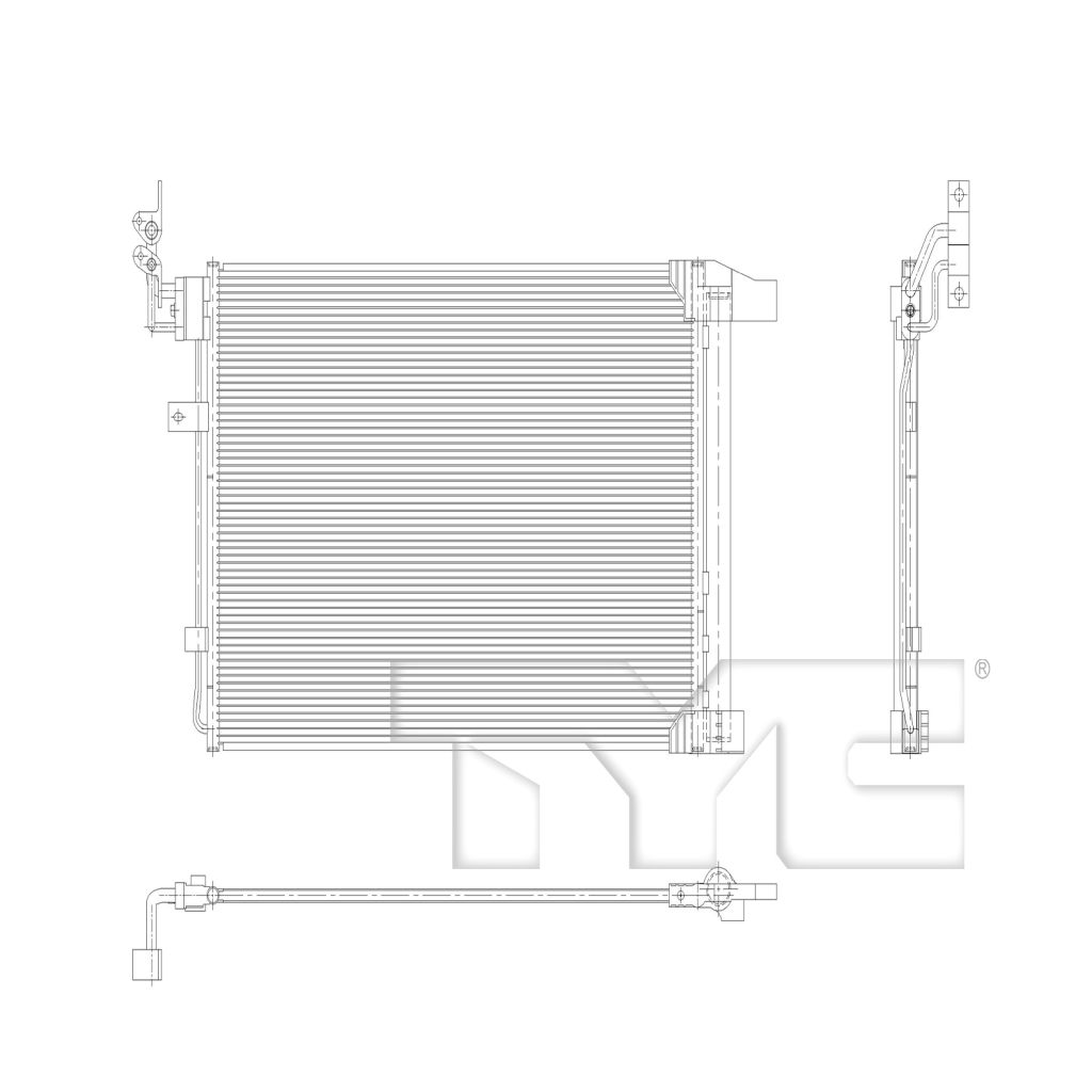 NISSAN(DATSUN) FRONTIER A/C CONDENSER 3.8L/V6 OEM#921009BU0B 2022-2025 PL#NI3030191