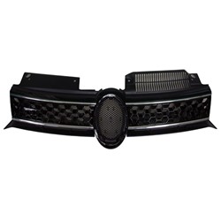 VOLKSWAGEN GTI 2/4DOORS GRILLE BLK/CHR MOLDING OEM#5K0853651BGATL 2010-2014 PL#VW1200159
