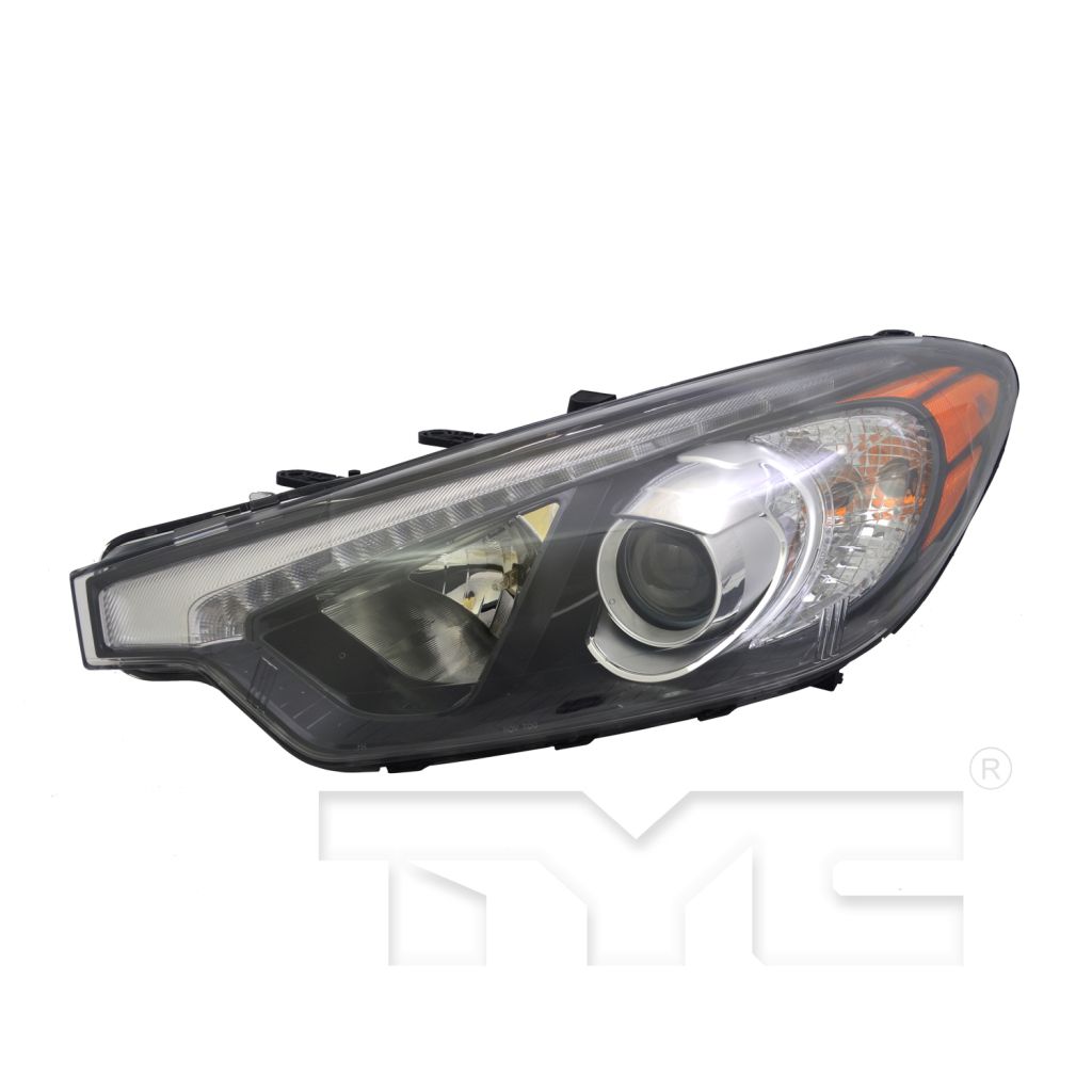 KIA FORTE5 HATCHBACK HEAD LAMP ASSY LEFT (Driver Side) (HALOGEN)(W/ LED)(TO 10-17-14) OEM#92101A7210 2014-2015 PL#KI2502171