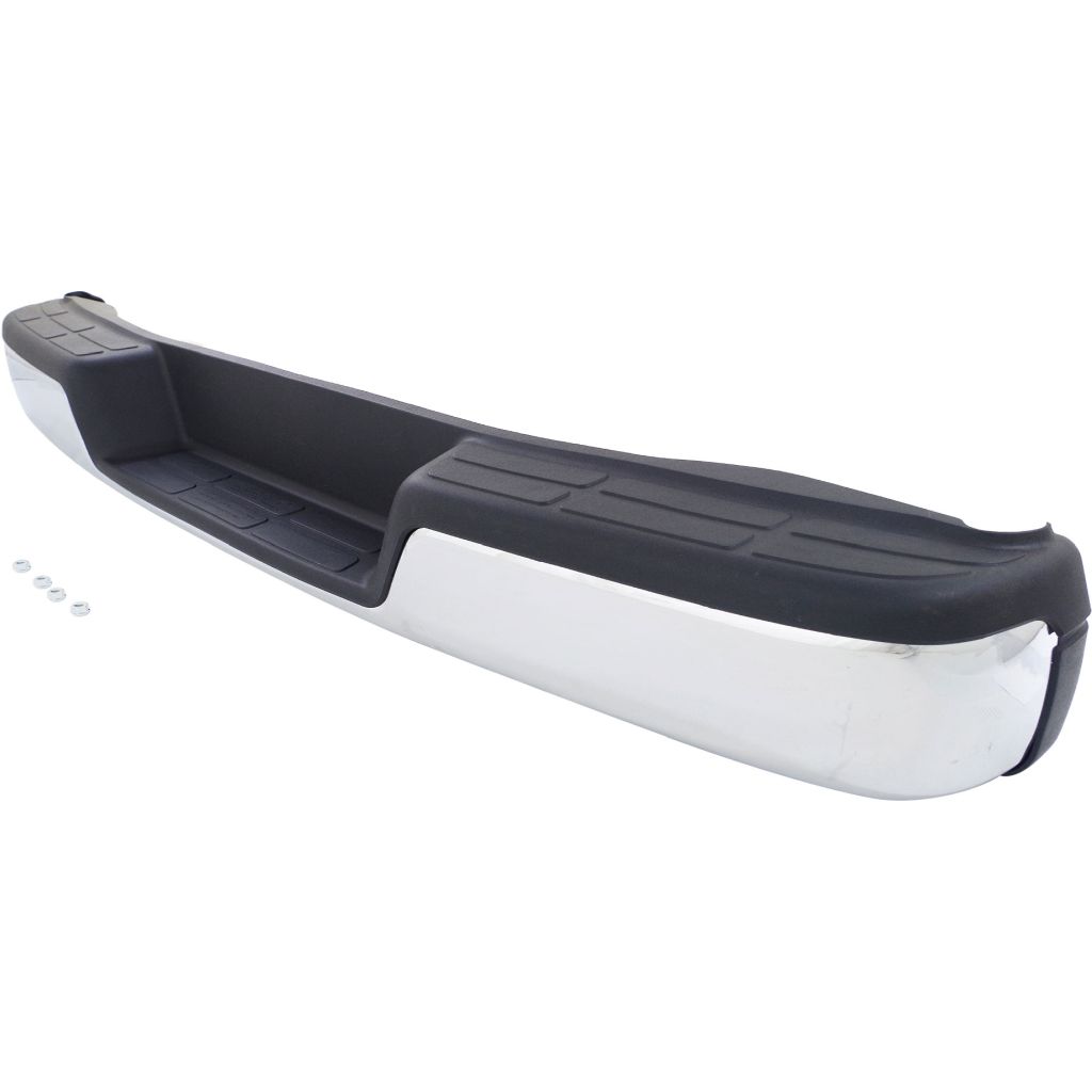 GM TRUCKS & VANS CHEVY/GMC/VAN(Express/Savana) STEP BUMPER ASSEMBLY CHROME (W/BLK PAD & BRKT)(WO/SENSOR) OEM#25962249 2003-2025 PL#GM1103142