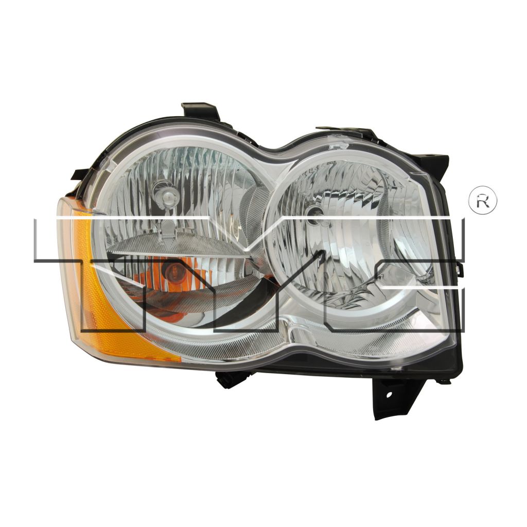 JEEP GRAND CHEROKEE HEAD LAMP ASSEMBLY RIGHT (Passenger Side) (HALOGEN) **CAPA** OEM#55157482AE 2008-2010 PL#CH2519131C