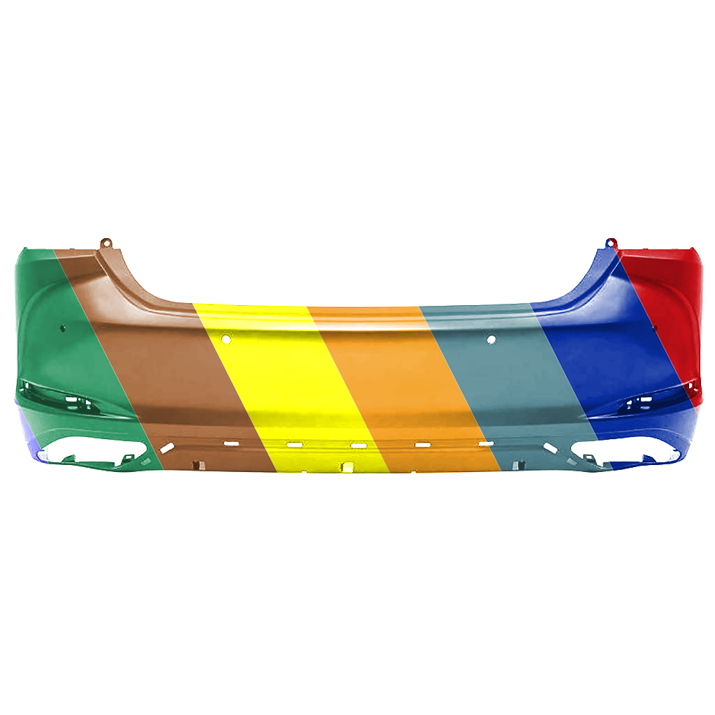 LEXUS ES 250/350 REAR BUMPER COVER PRM/TXT (W/SENSOR)(W/F SPORT)(JAPAN)(MANUAL TRUCK LID)(ES350) OEM#5215933973 2019-2021 PL#LX1100218