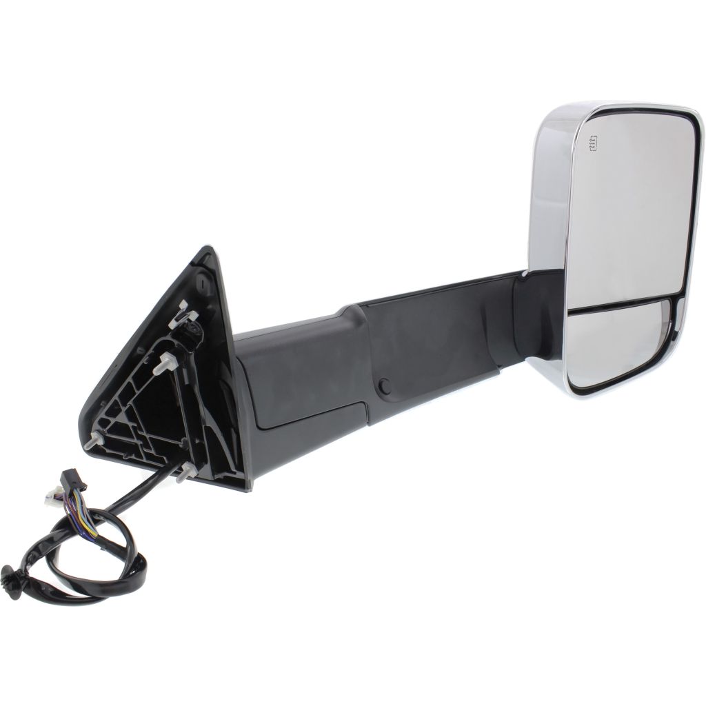 DODGE TRUCKS & VANS DODGE/PU (R2500/3500) DOOR MIRROR RIGHT (Passenger Side) PWR/HTD/SIGNAL/PUDDLE/MEMORY/PWR-FOLD(CHROME)(TOW TYPE) OEM#68416902AC 2015-2018 PL#CH1321398