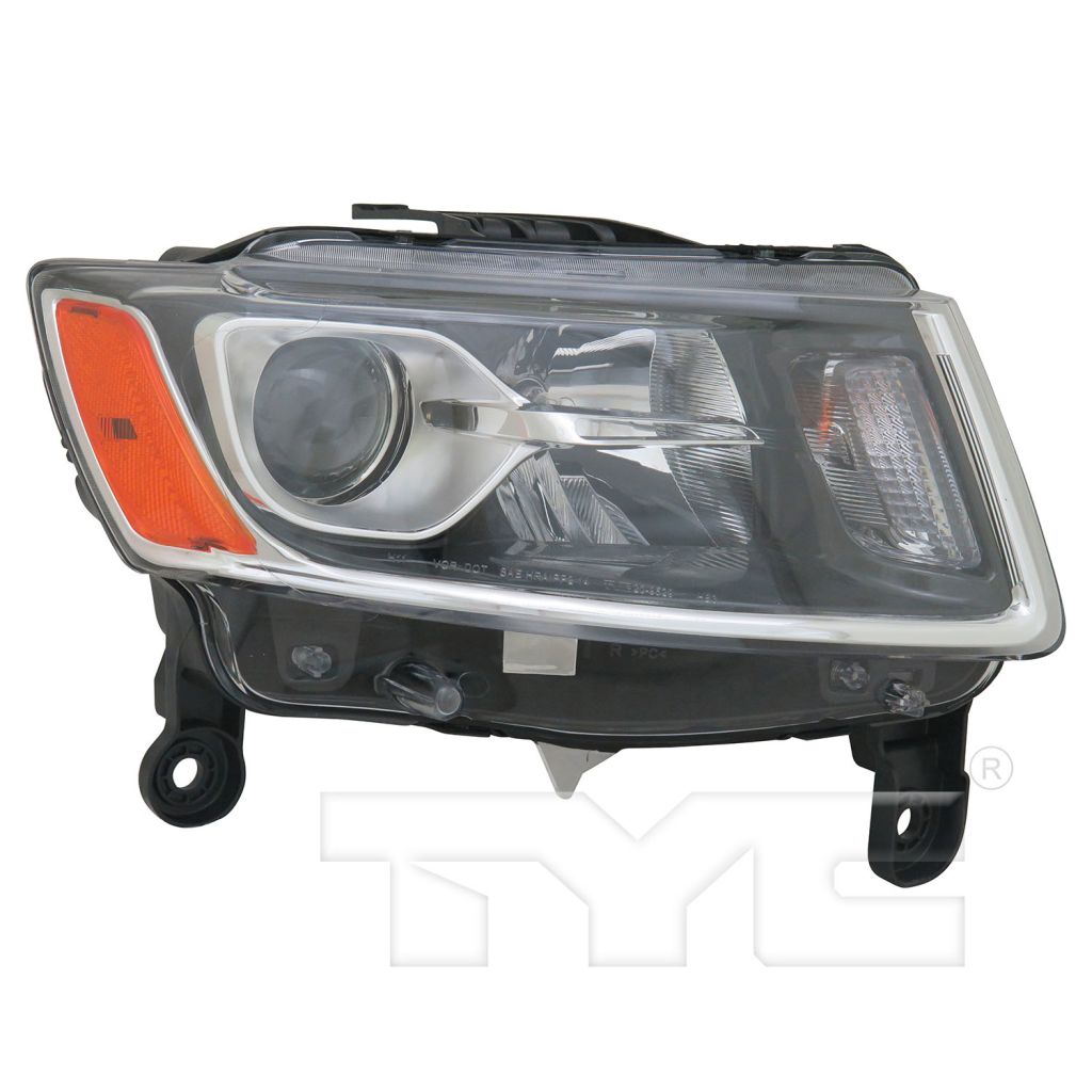 JEEP GRAND CHEROKEE HEAD LAMP ASSEMBLY RIGHT (Passenger Side) (HALOGEN)(CHR)**CAPA** OEM#68110996AF 2014-2016 PL#CH2503247C