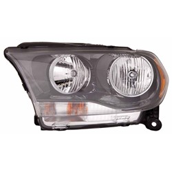 DODGE TRUCKS & VANS DURANGO HEAD LAMP ASSEMBLY RIGHT (Passenger Side) (HALOGEN)(BLK BEZEL) OEM#68084076AB 2011-2013 PL#CH2503229