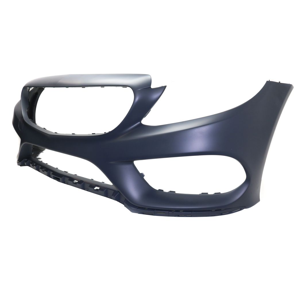 MERCEDES-BENZ C-CLASS CONV FRONT BUMPER COVER PRIMED (C300 W/ SPORT)(C43) WO/SENSOR W/SURROUND VIEW OEM#20588023409999 2017-2018 PL#MB1000478