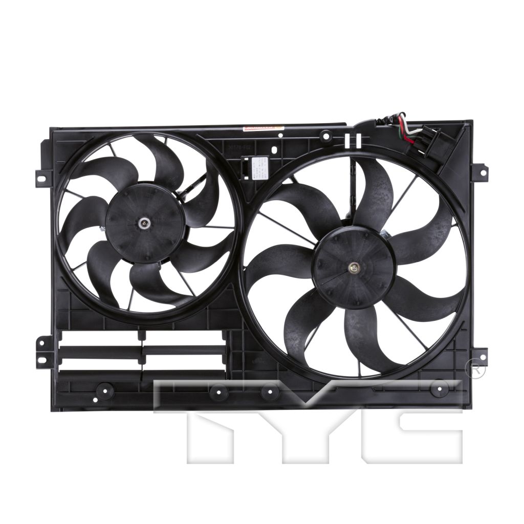 VOLKSWAGEN JETTA SEDAN (GEN 5) RADIATOR & A/C FAN ASSY (1.9/2.0L)(DIESEL)(DUAL FAN) OEM#1K0959455ES-PFM 2005-2010 PL#VW3117106
