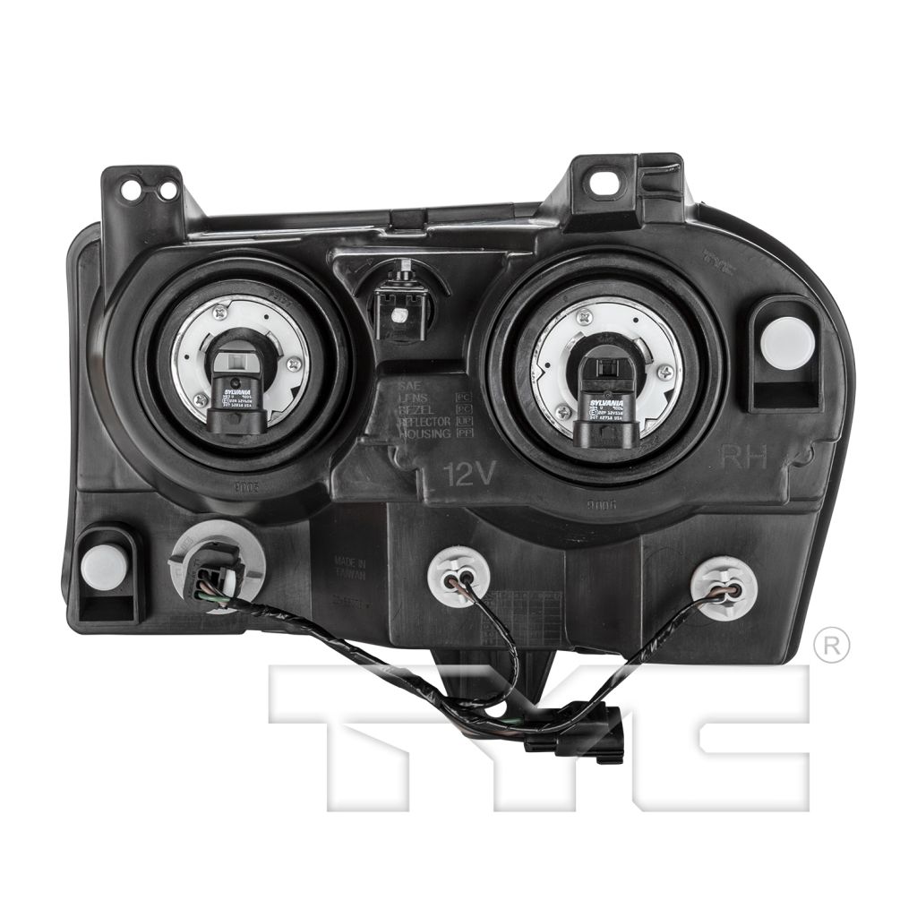 CHRYSLER 300 HEAD LAMP ASSEMBLY RIGHT (Passenger Side) 2.7/3.5L (HALOGEN)(WO/PROJECTOR) OEM#4805756AH 2005-2007 PL#CH2519111