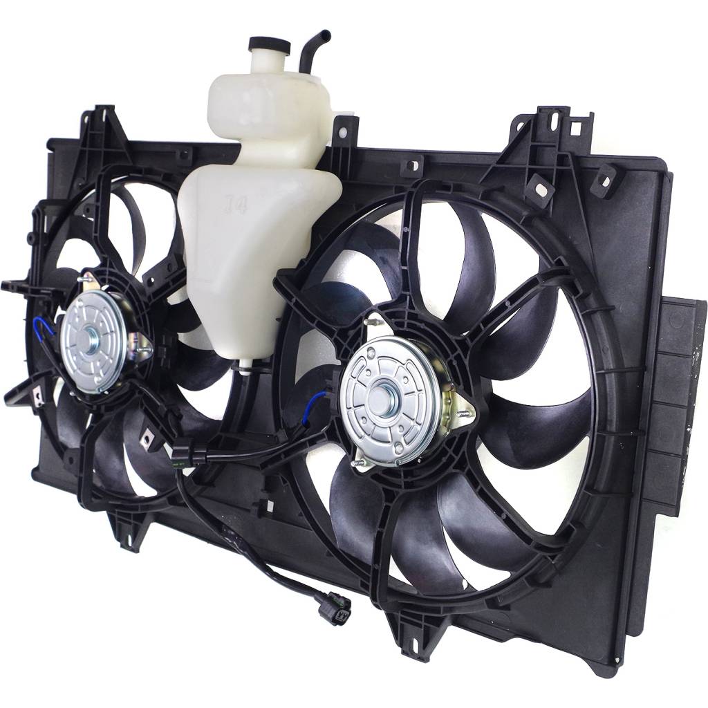 MAZDA MAZDA6 RADIATOR & A/C FAN ASSEMBLY 2.5L (W/MODULE)(W/RESERVOIR TANK) OEM#L5A315025D 2011-2013 PL#MA3115157