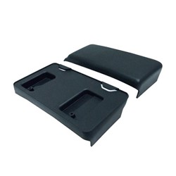 FORD TRUCKS & VANS FORD/PU (F150)(EXC SVT RAPTOR) FRONT BUMPER GUARD PAD SET (RH&LH)(W/ LICENSE ON LEFT (Driver Side) PAD)(STEEL BMP) 3.5L TURBO OEM#BL3Z17E811AA 2009-2014 PL#FO1053101