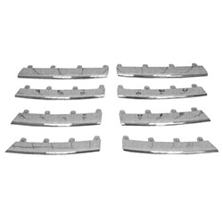 VOLKSWAGEN JETTA WAGON GRILLE MOLDING CENTER INSERT (CHR)(8 PCS SET) OEM#1KM898653 2009 PL#VW1211100
