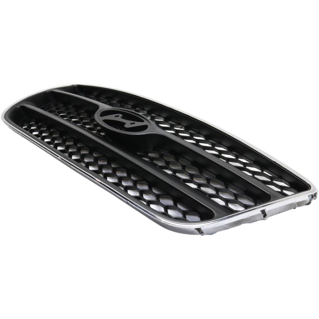 HYUNDAI SANTA FE GRILLE CHR/SLV-BLK (GLS/GL/SE) **CAPA** OEM#865602B010 2007-2009 PL#HY1200146C