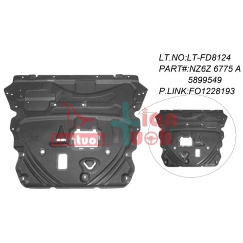 FORD TRUCKS & VANS MAVERICK HYBRID FRONT SPLASH SHIELD (ENG UNDER CVR) **CAPA** OEM#LX6Z6775U 2022-2024 PL#FO1228193C