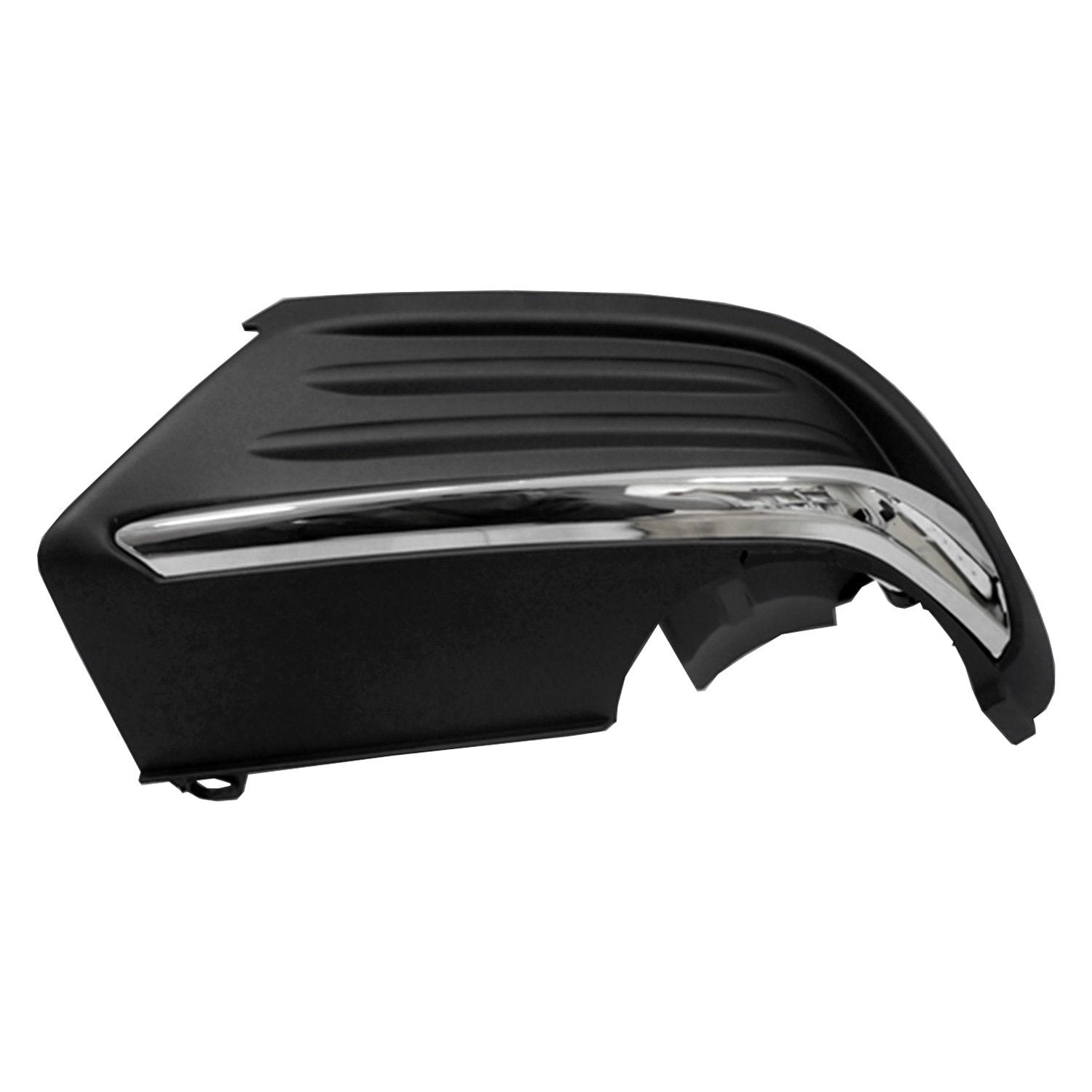 HONDA ACCORD SEDAN REAR BUMPER EXHAUST FINISHER RIGHT (Passenger Side) BLACK W/LOWER CHROME MLDG(LX/EX)(EX-L 1.5L) OEM#71510TVAA00 2018-2022 PL#HO1139104